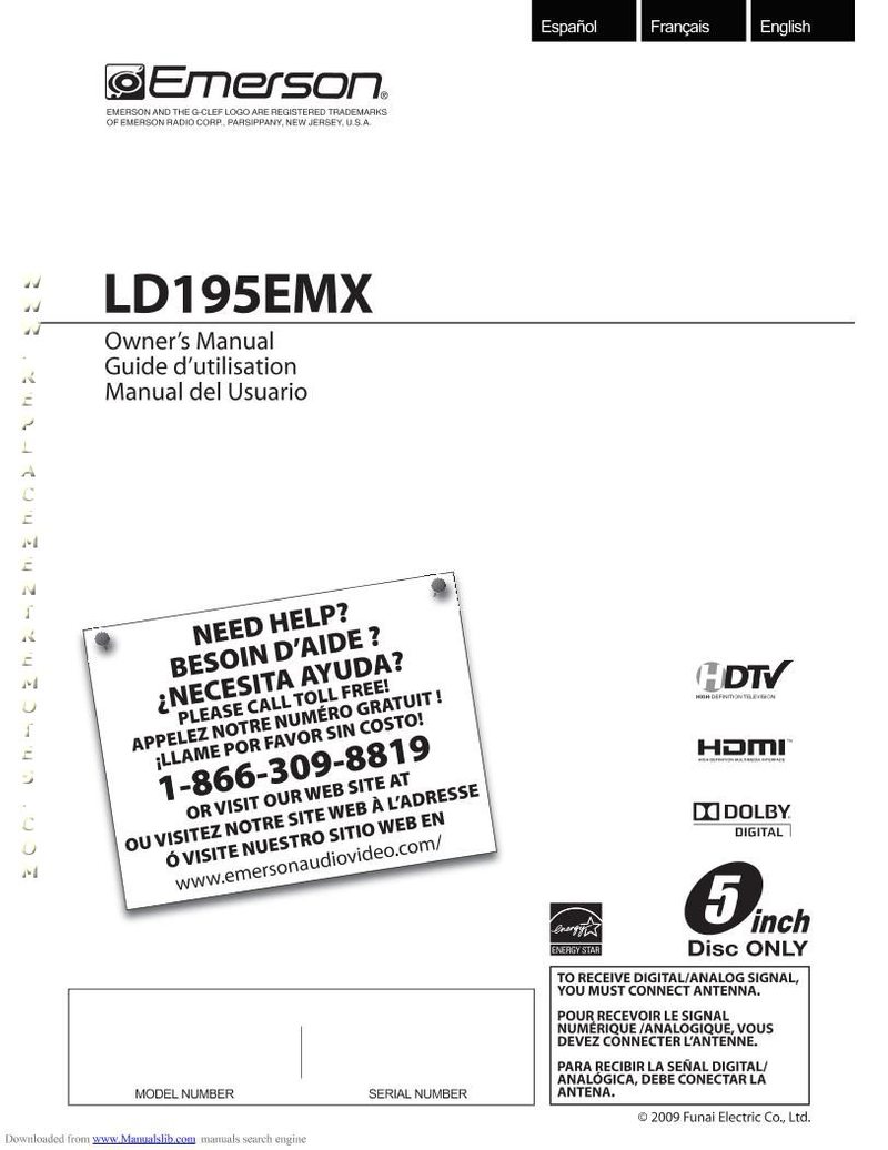 EMERSON LD195EMXOM Operating Manual